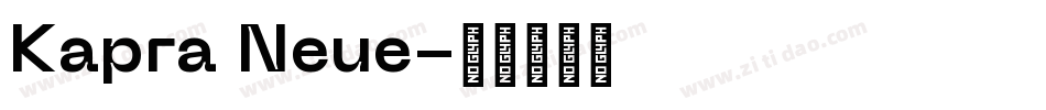 Kapra Neue字体转换